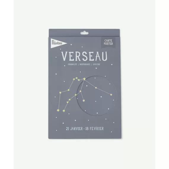 Carte poster zodiac verseau bébé –  – Soldes