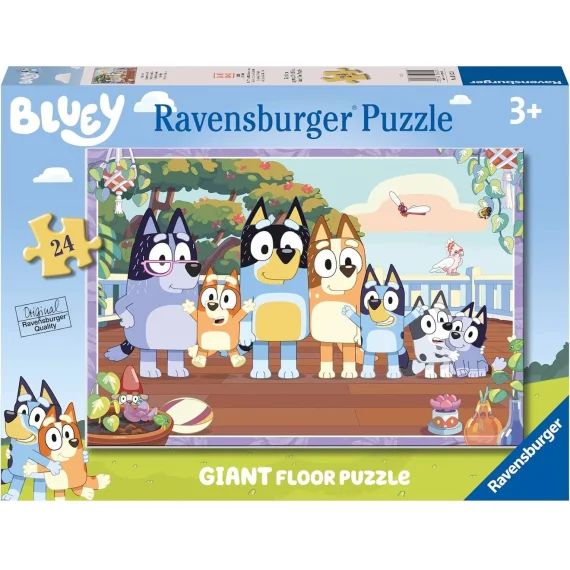 Puzzle Géant Bluey 24 Pcs Bleu