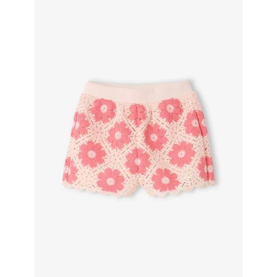 Short en crochet bébé écru