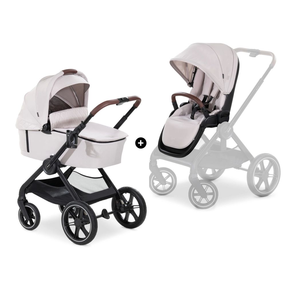 Poussette Hauck Walk N Care + Nacelle – Beige