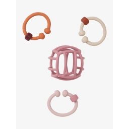 Balle et anneaux de dentition en silicone multicolor