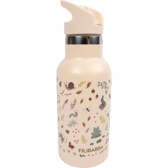 Gourde En Acier Inoxydable Little Wonders Ecru, Marron, Vert