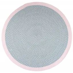 Tapis Brenda Rose Diamètre 120 Cm Nattiot Rose