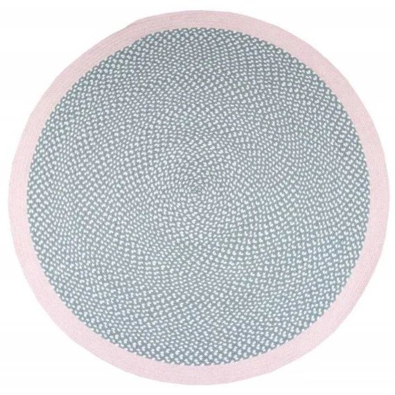 Tapis Brenda Rose Diamètre 120 Cm Nattiot Rose