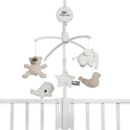 Mobile musical animaux beige