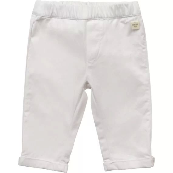 Pantalon en coton Garçon Blanc