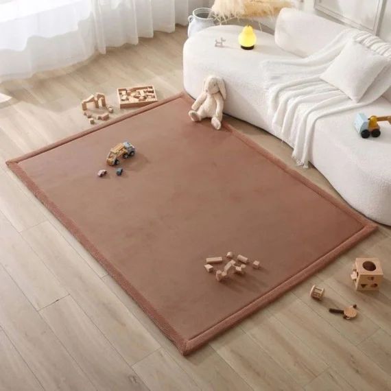 Tapis Enfant À Mémoire De Forme Cloud Mocha 150×200 Cm Marron