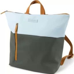 Sac à dos à langer bleu et kaki