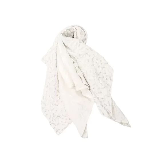 Lot de 3 langes en coton bio Leafy Bunny (60 x 60 cm)