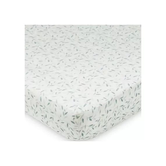 Housse de matelas à langer Green Leaves (50 x 65 cm)