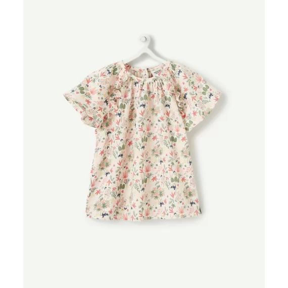 Blouse manches courtes bébé fille imprimé fleuri –  – Soldes