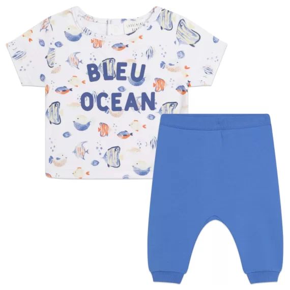 Ensemble T-shirt et pantalon Garçon Bleu