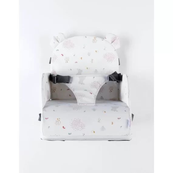 Rehausseur chaise déperlant imprimé blanc