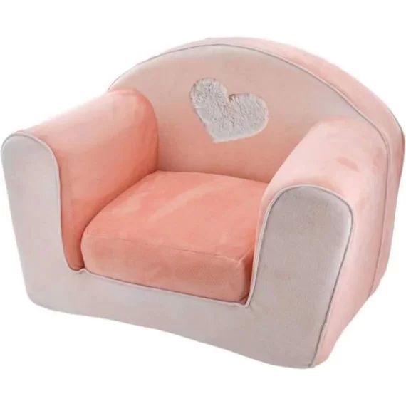 Fauteuil club convertible Lapinou – Rose – 42 x 55 cm rose