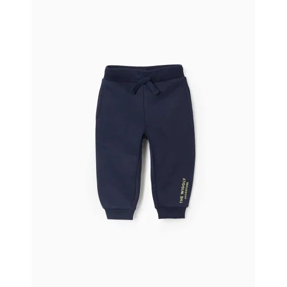 Pantalon De Jogging Gratté Bleu Foncé