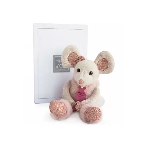 Coffret peluche Souris Etoile à paillettes Girls & Glitter (25 cm)