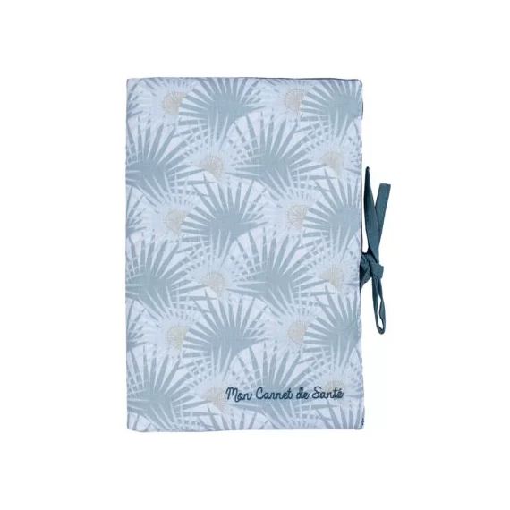 Protège carnet de santé Palmier céladon