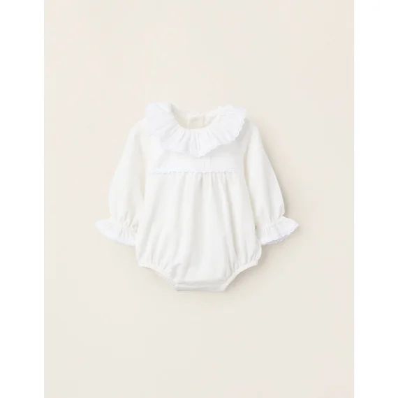 Body Avec Volants Et Crochet Blanc