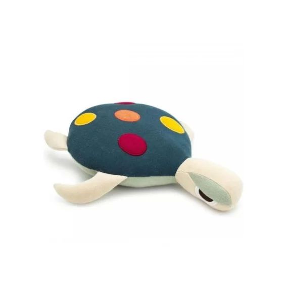 Coussin tortue bleu océan (23 x 60 cm)