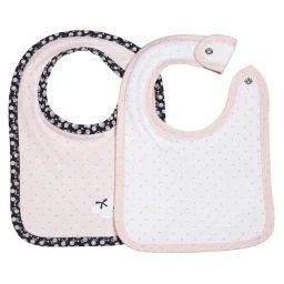 Bavoirs Lot De 2 En Coton Rose