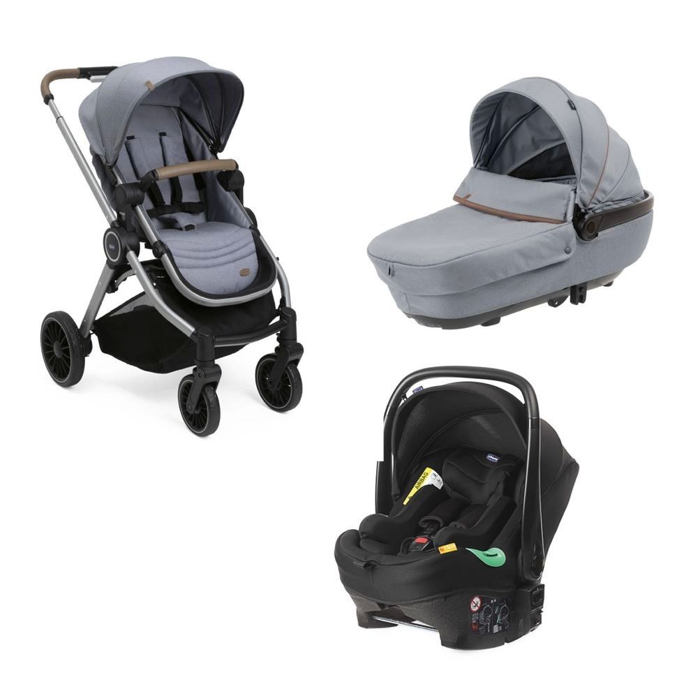 Poussette Chicco Trio Best Friend Pro Comfort i-Size – Magnet Grey