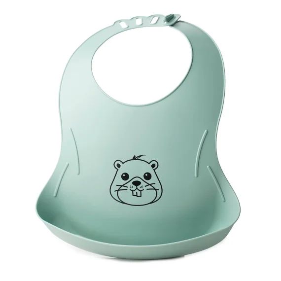 Bavoir Bibou Castor Vert