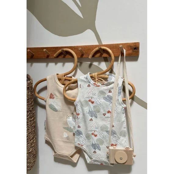 Lot De 2 Bodies Bébé Sans Manches Sian Ecru