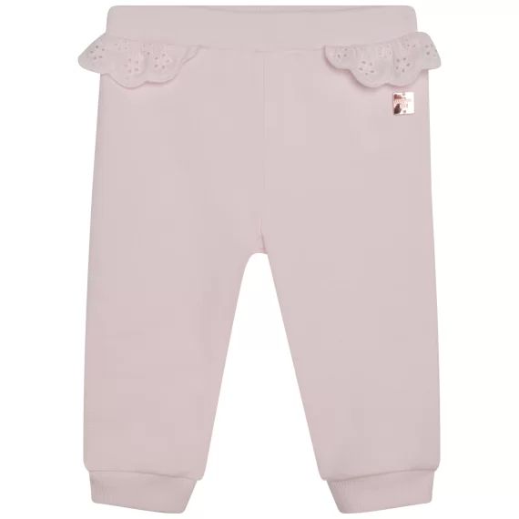 Pantalon molleton à volants Fille Rose