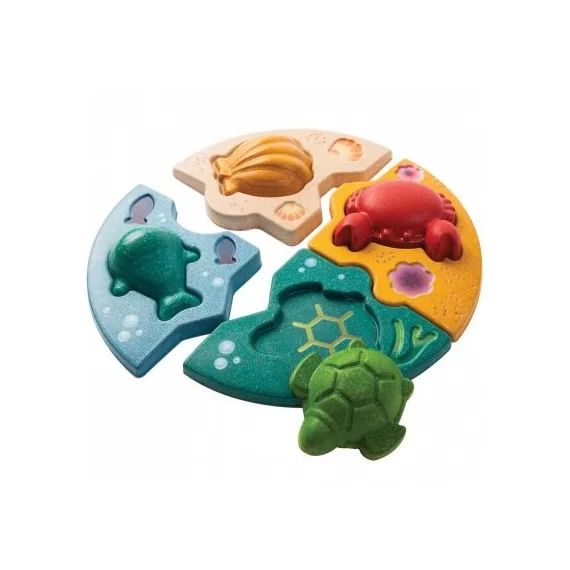 Puzzle à encastrement La vie marine (8 pièces)