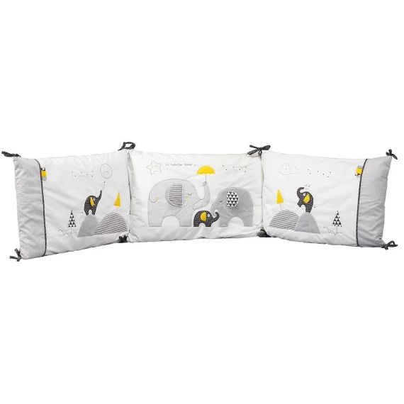 Tour De Lit Bébé Déhoussable En Coton Blanc