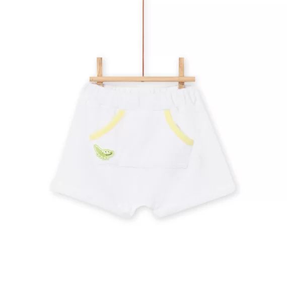 Bermuda Blanc Bébé Garçon