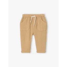 Pantalon en gaze coton bébé cappuccino