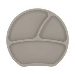 Assiette À Compartiments Avec Ventouse Taupe