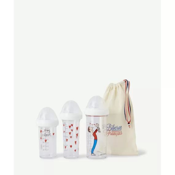 Le set de 3 biberons papa –  – Soldes