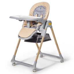 Chaise Haute 2-en-1 Kinderkraft Lastree – Wood