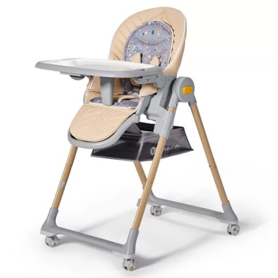 Chaise Haute 2-en-1 Kinderkraft Lastree – Wood