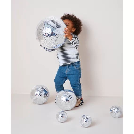 Pantalon droit en denim bébé garçon avec patch brodé
