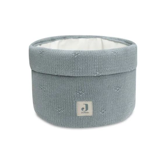 Panier De Rangement Cosy Knit En Coton Vert