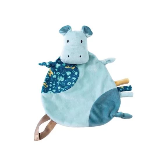 Doudou attache sucette Nini l&rsquo;hippo Zanimo
