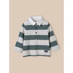 Polo-rugby En Coton Biologique Vert Anglais