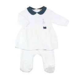 Pyjama Robe – Velours Blanc