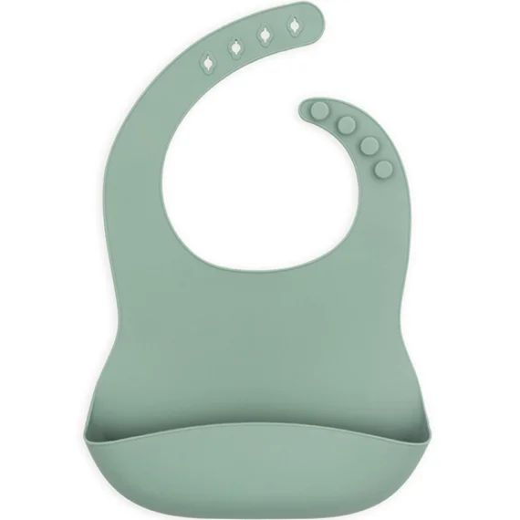 Bavoir en silicone Ash green vert