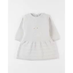 Robe En Tricot Imprimé Lapin Blanc