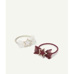 Lot de 2 élastiques étoiles et tulles fille
