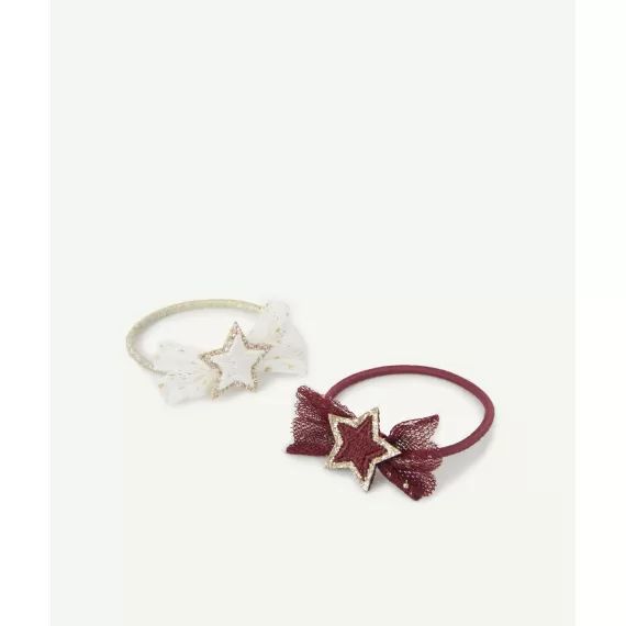 Lot de 2 élastiques étoiles et tulles fille