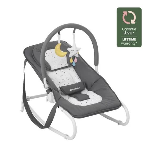 Badabulle Transat pour bébé Easy Moonlight – Arche de jeux blanc