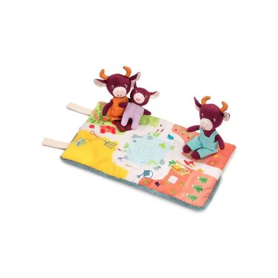 Mini peluches la famille de Rosalie la vache (10-16 cm)