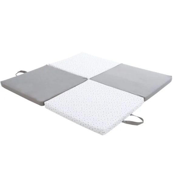 Tapis de jeu pliable 3 en 1 gris étoile
