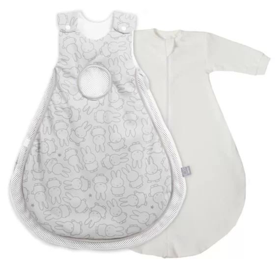 ROBA safe asleep® Gigoteuse bébé – Différentess – AIR Plus – design miffy® – 2 pièces gris