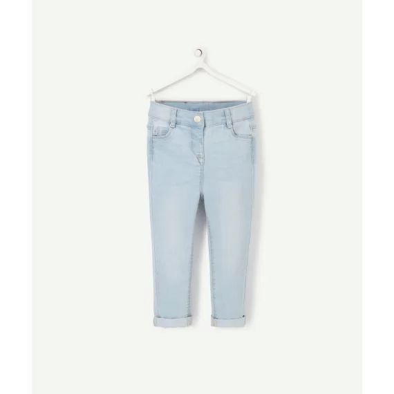 Le pantalon slim en jean clair less water –  – Soldes